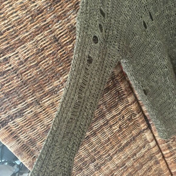 Millau Olive Green 100% Cotton Sweater Size S - Picture 2 of 4